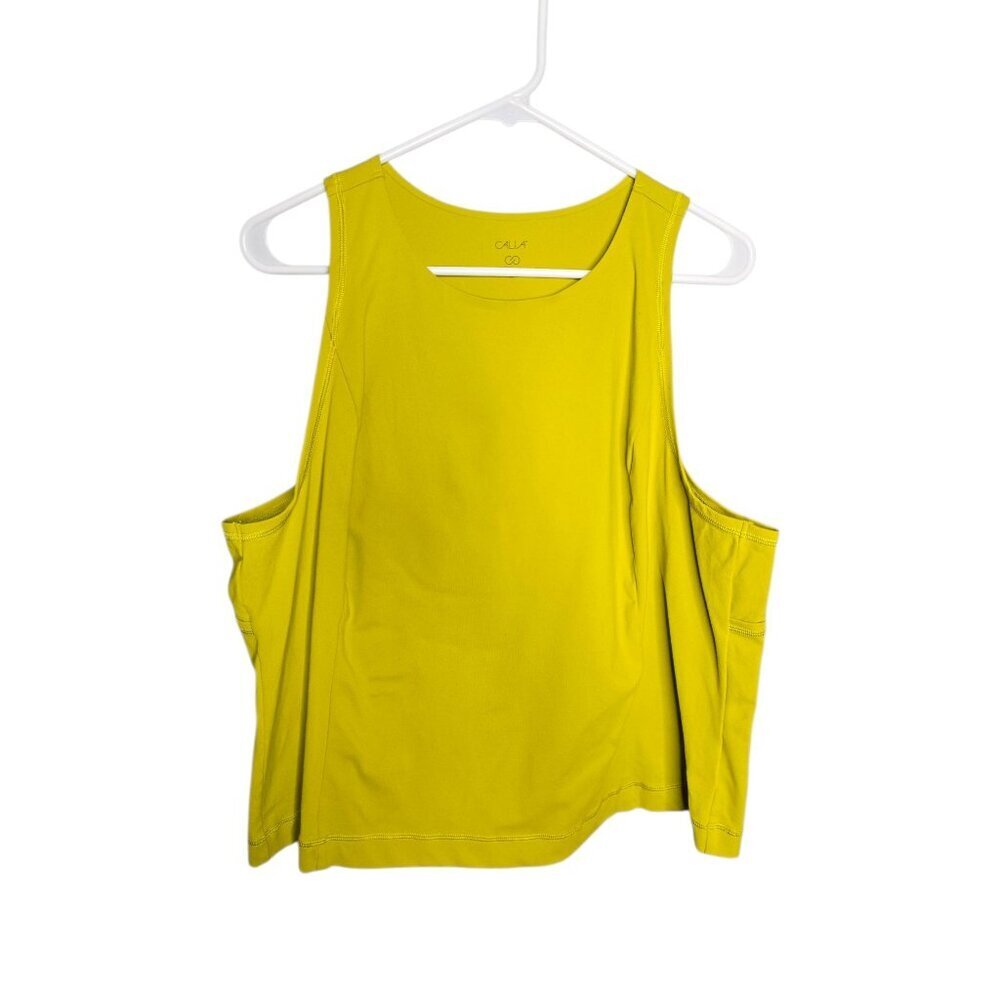 Calia by Carrie Underwood Yellow Tank Top 2x Athletic Yoga